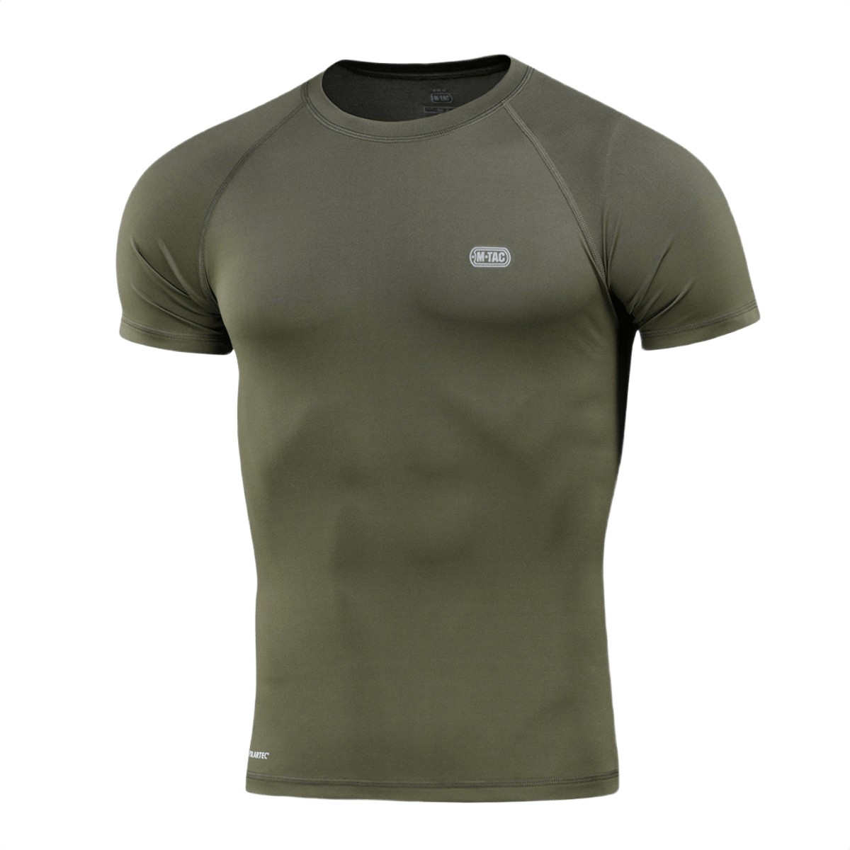 M-Tac T-shirt Ultra Light Polartec i olivengrøn farve. Lavet i Power Dry® materiale, perfekt til træning og outdoor. Reflekterende logo.