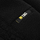 M-Tac Watch Cap Elite Fleece Beanie Hat Velcro med let og varm fleece, perfekt til friluftsliv og vinteraktiviteter, sort close-up