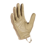 M-Tac Handsker Assault Tactical Mk.2 i ægte læder med velcro lukning og støddæmpende indsats for bedre greb og beskyttelse.