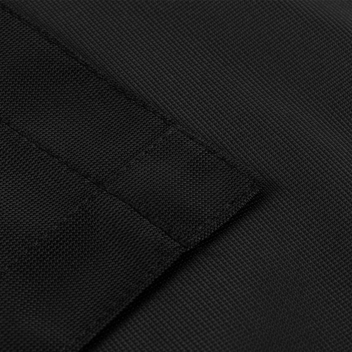 Nærbillede af M-tac Flag Odin Night Vision 630x900 i sort tekstil, viser detaljeret syning og materiale.