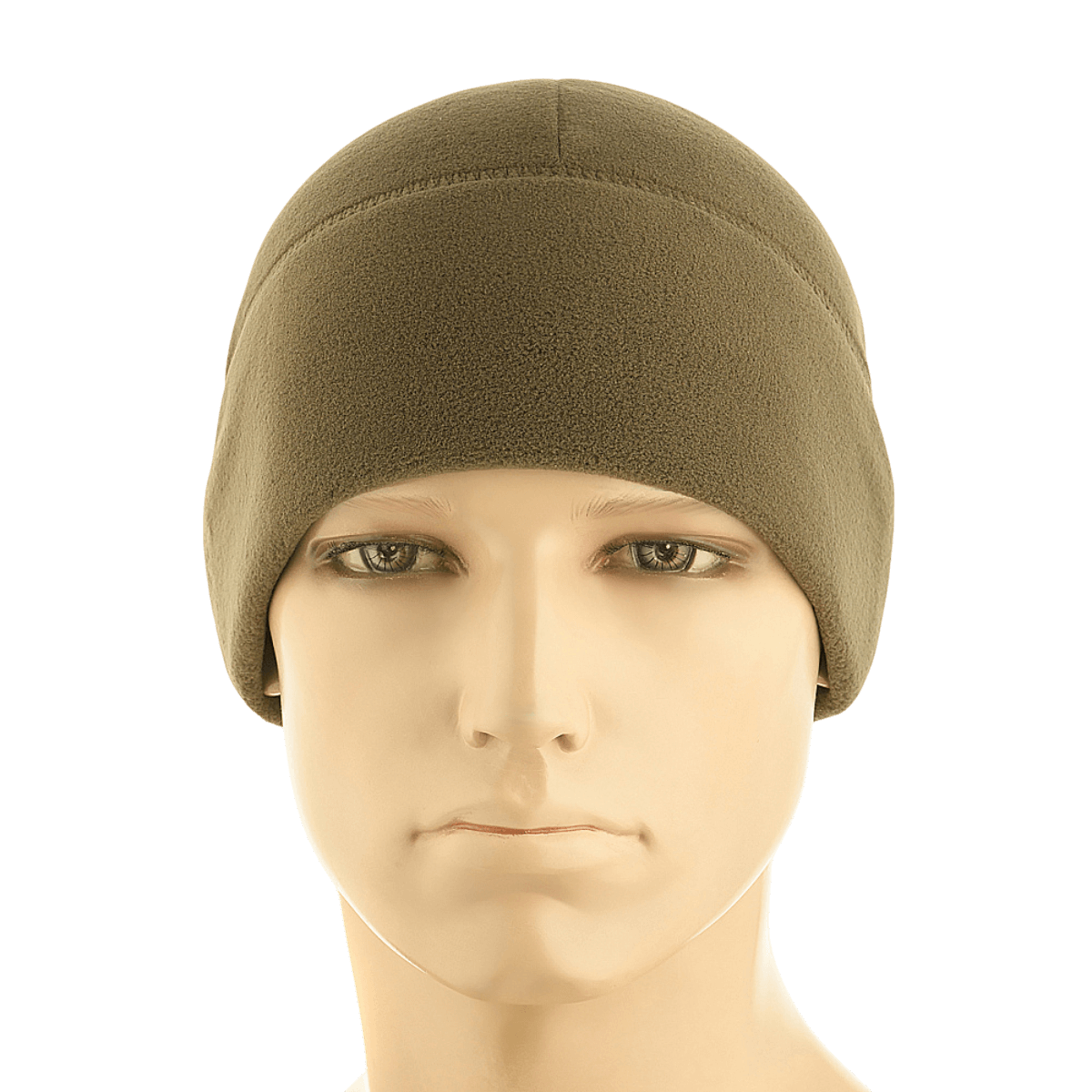 M-Tac Fleece Polartec Watch Cap i oliven farve, ideel til køligt vejr, lavet af Polartec® 200 Series fleece, lav profil, passer under hjelm.