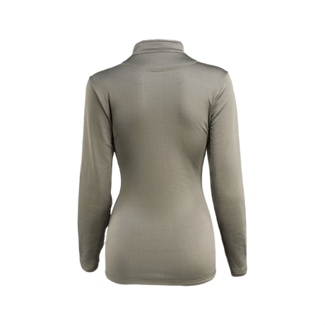 Dameskjorte set bagfra, M-Tac Thermal Fleece Shirt Delta Level 2 Lady, høj kvalitets, varm, 100% polyester, vinterbrug.