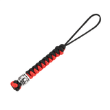 M-Tac Lanyard Viper Cossack Cross V.2 lavet af paracord med Cossack Cross mønster, dekorativ metalperle, sort og rød farve.