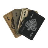 M-Tac Patch Ace Of Spades (Broderi) i Cordura 500D med Velcro, broderet design i forskellige farver, perfekt til tøj eller taktisk udstyr.