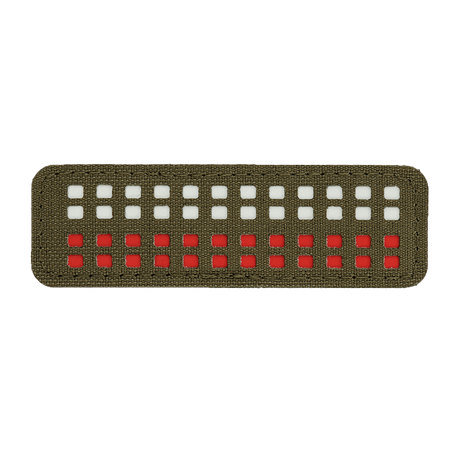 M-Tac Patch Flag 25x80 Mini Squares i holdbar Cordura 500D med lasercut design og velcro montering, perfekt til taktik og stil.