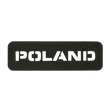 M‑Tac Patch Poland End-to-End 25x80 i sort Cordura 500D med laserindskrift og velcrolukning, 25x80 mm, nationalitetsmarkør