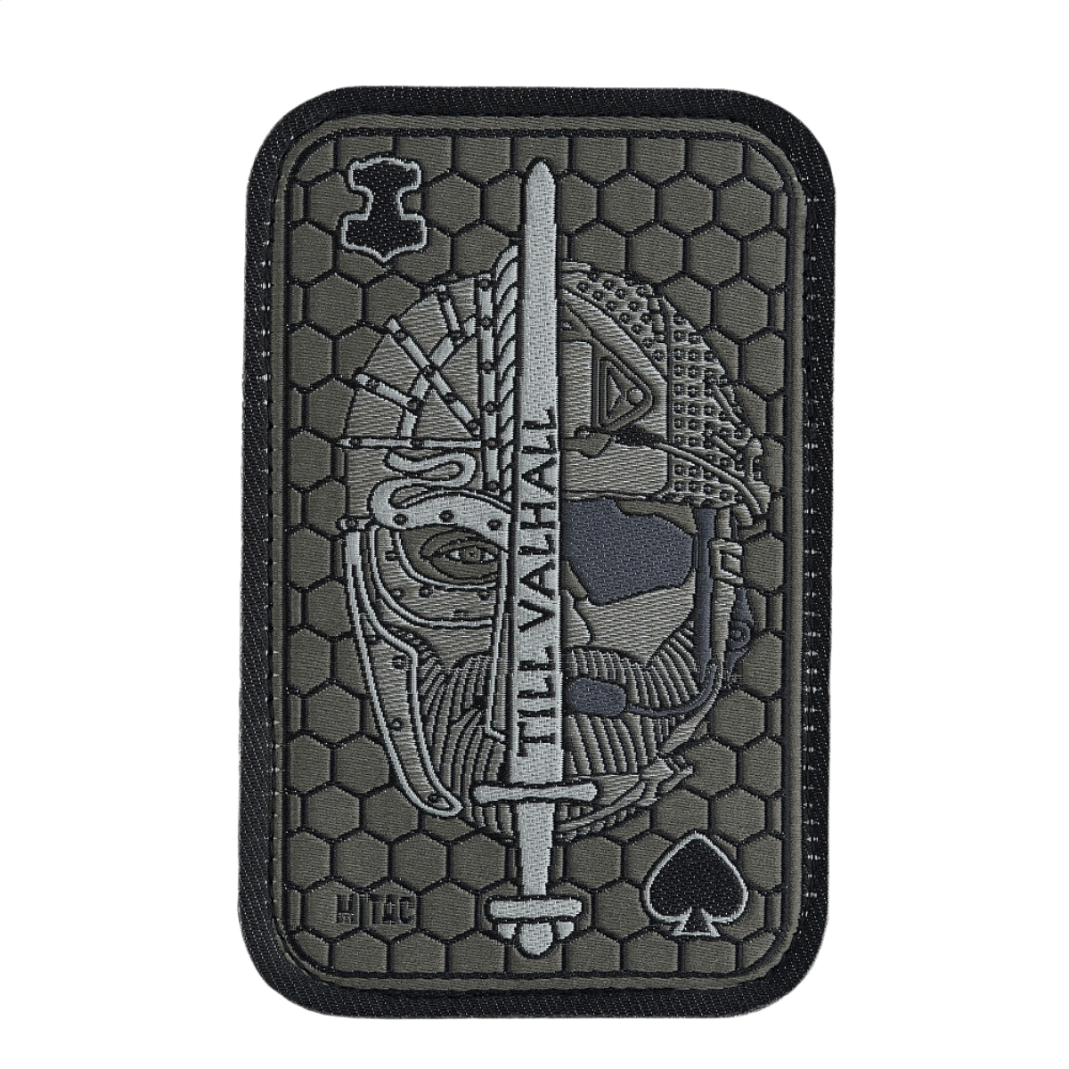 M-Tac Patch Til Valhall Ace Jacquard, tekstil patch med velcro, inspireret af norske soldater, 108x68 mm, til uniform eller taske.
