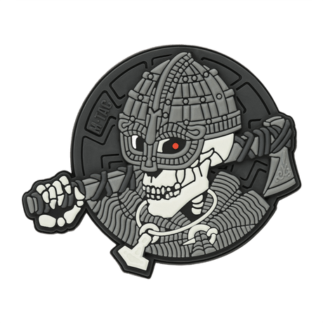 M-Tac Patch Undead Viking 3D PVC i 3D PVC med velcro fastgørelse, diameter 50 mm. Perfekt til uniformer, tasker eller taktisk udstyr.