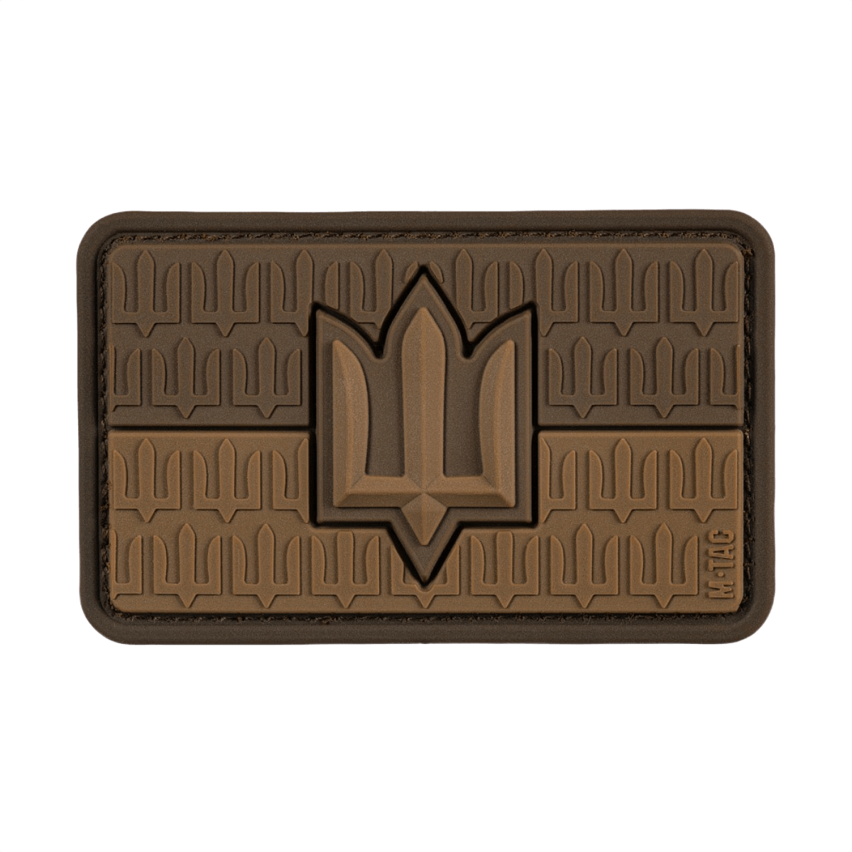 M-Tac patch Ukraine Flag med ZSU Trident PVC med trident-symbol, der repræsenterer ukrainsk statsmagt og uafhængighed.