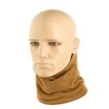 M-Tac Polartec Lang Tubehalstørklæde i brun fleece på mannequin, beskytter mod kulde og vind, ideel til hverdag og træning.