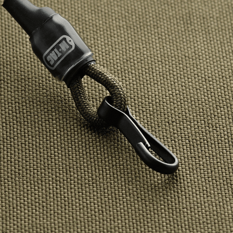 M-Tac Safety Cord Medium for Carbine med D-ring og MOLLE-montering til beskyttelse mod tab eller tyveri af udstyr.