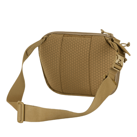 M-Tac Sphaera Hardsling Bag Large Elite med Velcro i slidstærkt Cordura materiale, justerbar skulderrem, set bagfra.