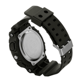 M‑Tac Sport Ur med robust polycarbonat urkasse og sort silikonerem, ideel til outdoor-eventyr og sportsaktiviteter.