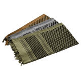 M-Tac Tæt Shemagh Tørklæde i forskellige farver, 100% bomuld, til taktisk brug og udendørs aktiviteter, 110 x 110 cm, beskytter mod vind og sand.