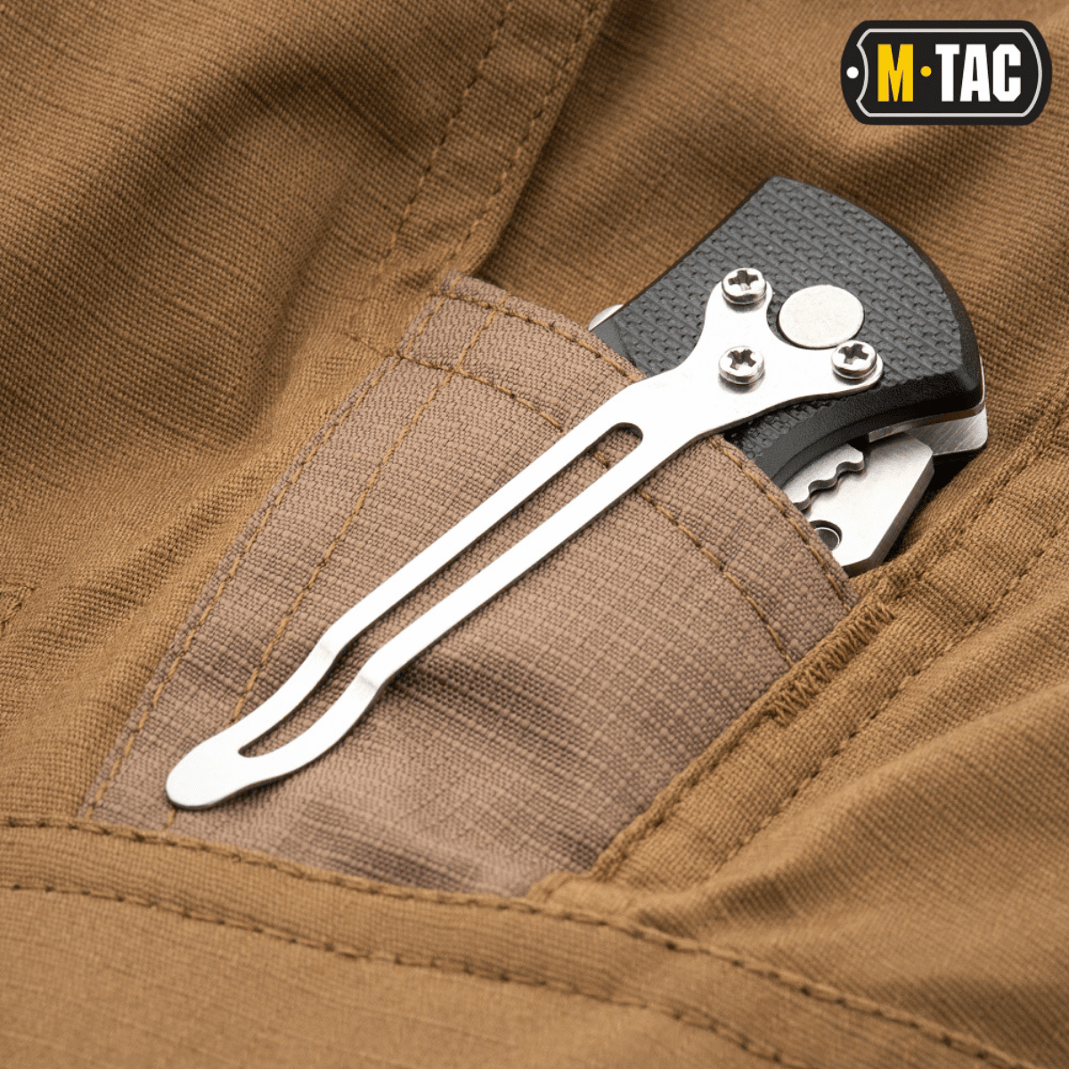 M-Tac Taktiske Bukser Aggressor Gen. II Flex med lomme til værktøjskniv i holdbart rip-stop stof med Teflon-belægning