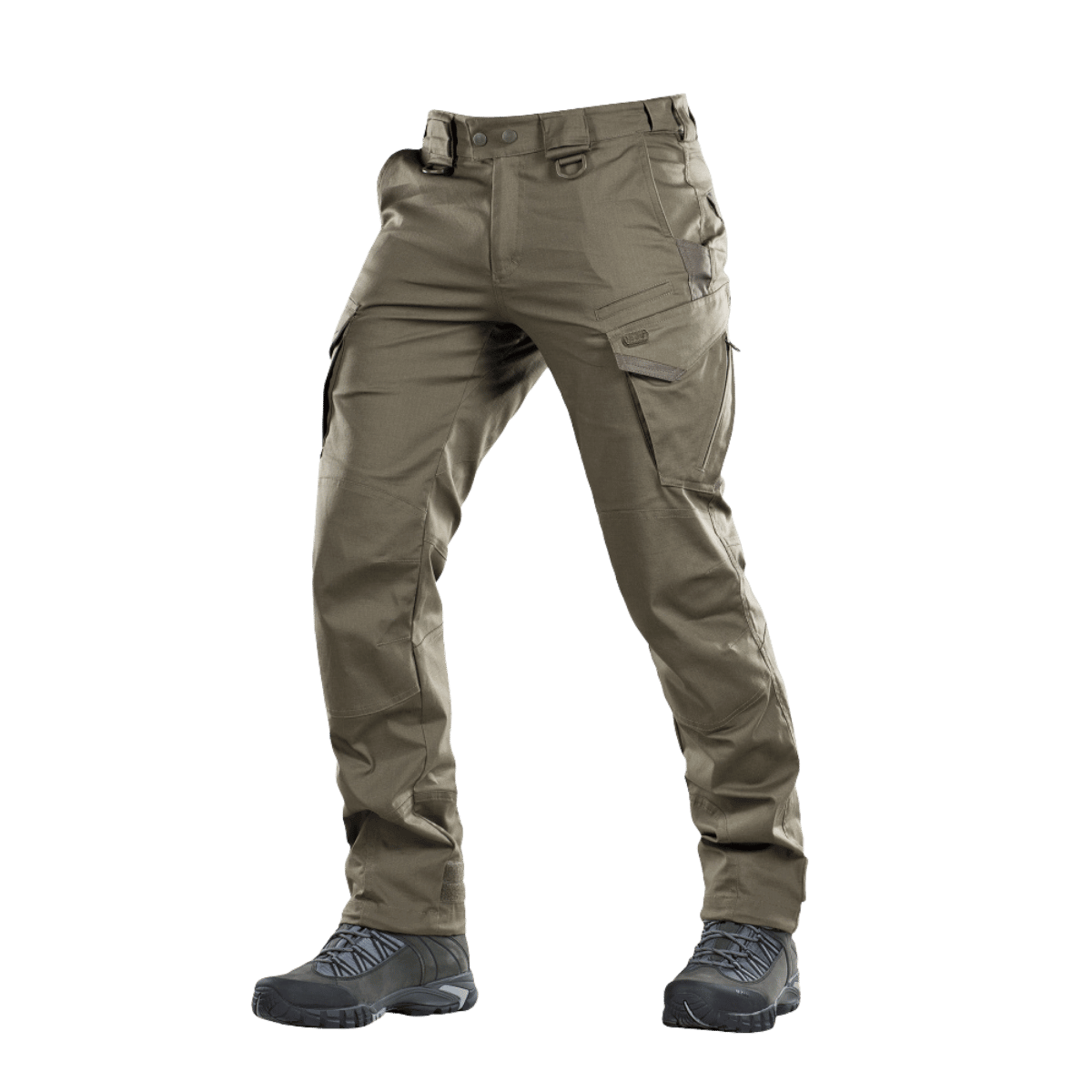 M-Tac Taktiske Bukser Aggressor Gen. II Flex i robust rip-stop stof velegnet til træning og udendørs aktiviteter.