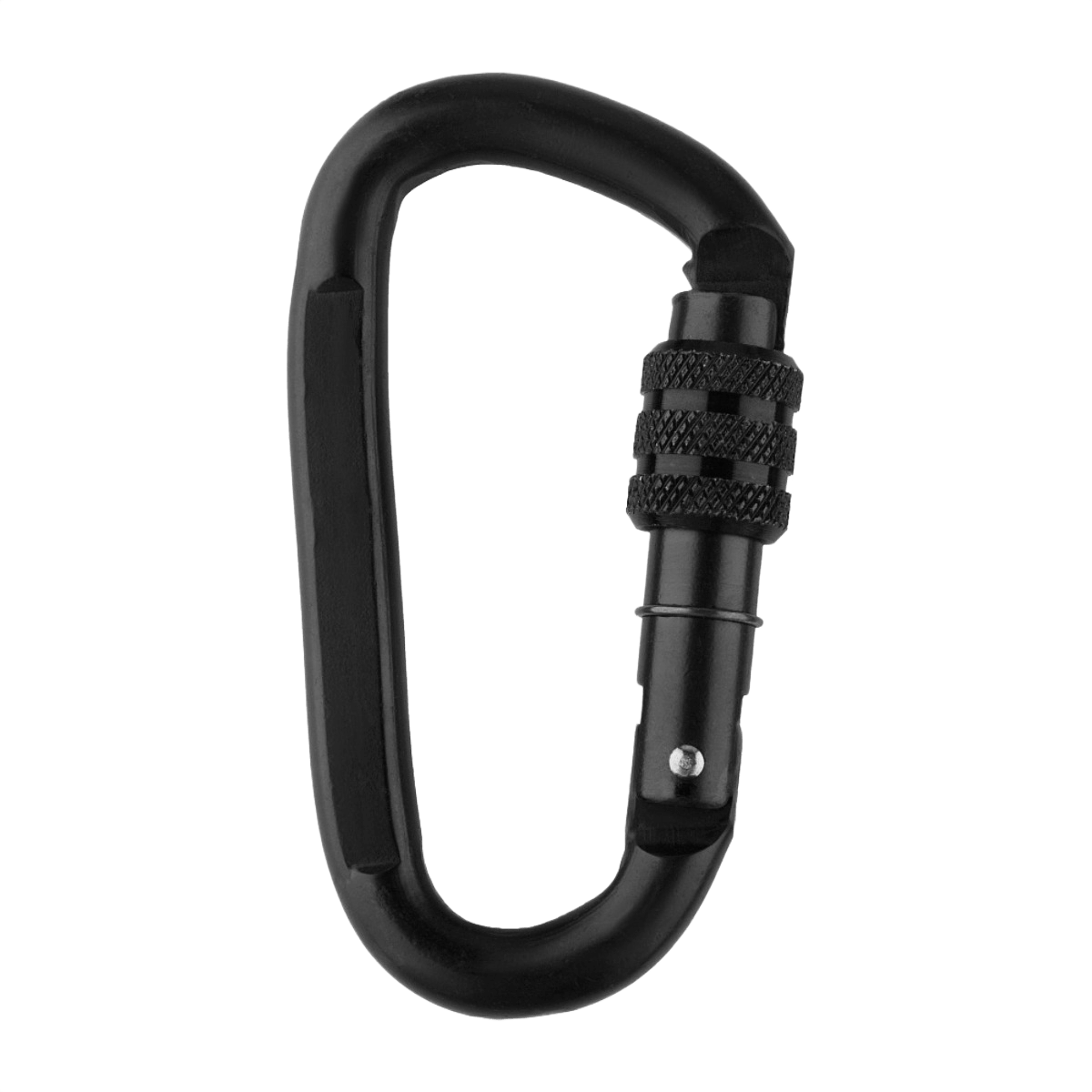 M-Tac Karabinhage 10 cm i 40Cr legeret stål med trapezformet design, ideel til brug med reb og slynger, 2000 kg brudstyrke.