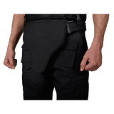 Anorak Niobium® Groin Protector I fastgjort til sort vest til beskyttelse mod skydevåben og spidse våben