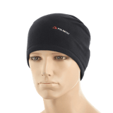 M-Tac Polartec Lang Tubehalstørklæde i sort fleece, bæres som hue, ideel til koldt vejr og hverdagsbrug. Komfortabel og alsidig.