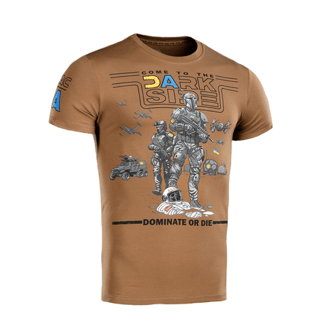Brun "Come to the Dark Side" T-shirt med soldatertryk