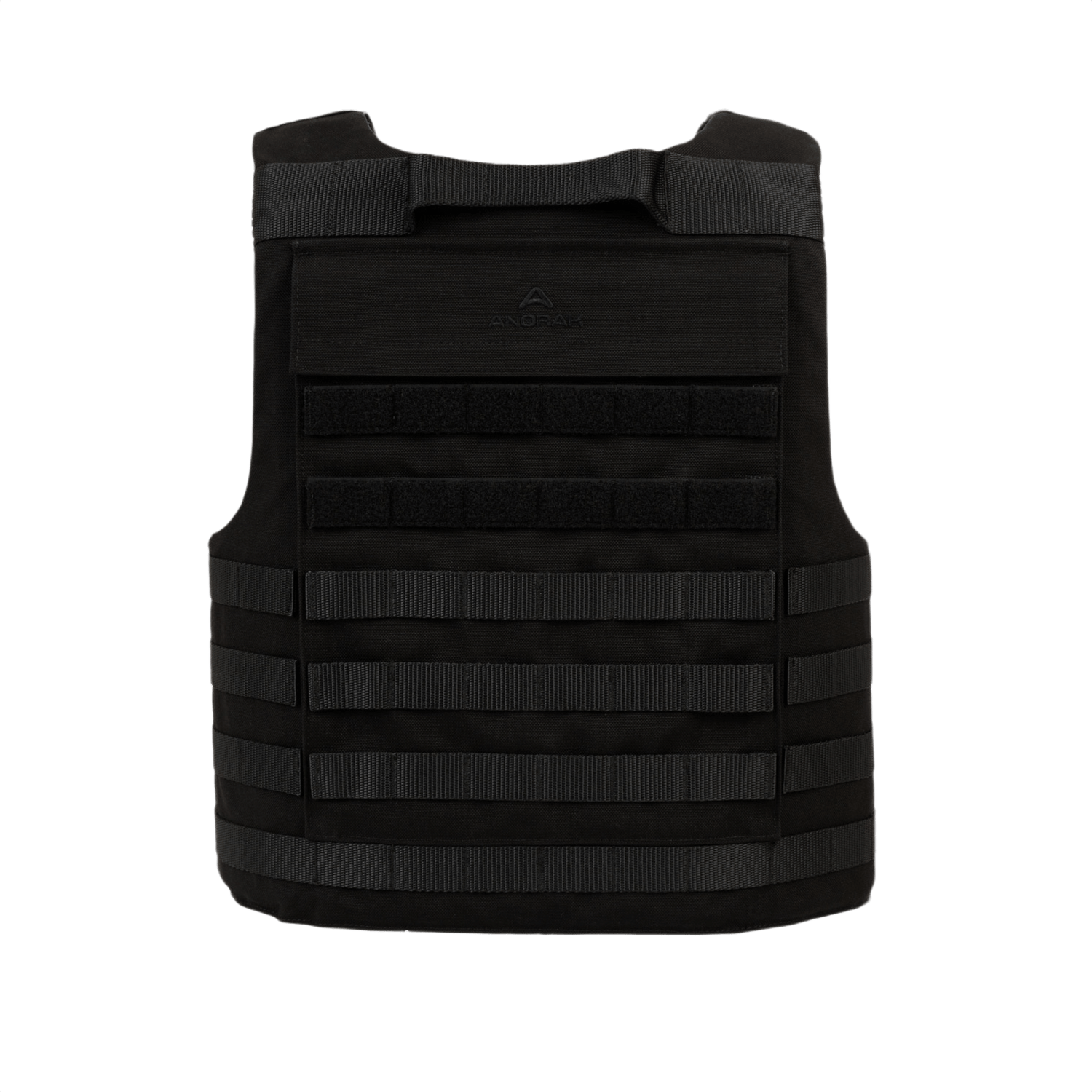 Anorak Titanium® Tactical I Stik & Skudsikker Vest - sort skudsikker vest, designet til maksimal beskyttelse niveau IIIA, foranvisning.