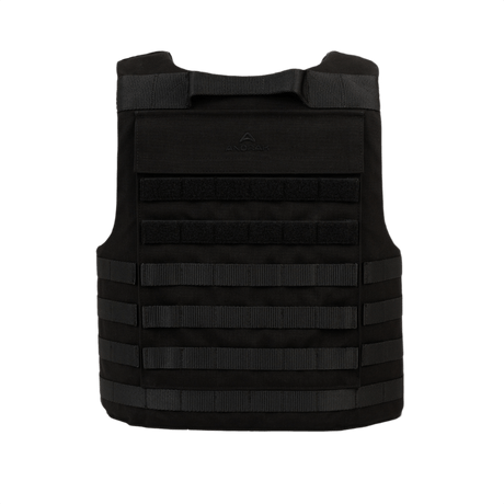 Anorak Titanium® Tactical I Stik & Skudsikker Vest - sort skudsikker vest, designet til maksimal beskyttelse niveau IIIA, foranvisning.